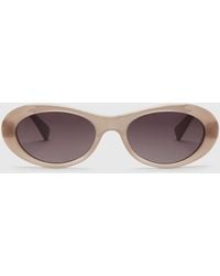Stella McCartney - Logo Oval Sunglasses - Lyst