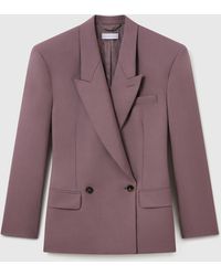 Stella McCartney - Canvas Double-Breasted Waisted Jacket - Lyst