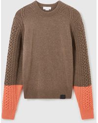 Stella McCartney - Hybrid Knit Crewneck Jumper - Lyst