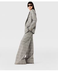 Stella McCartney - Double Breasted Wool Blazer, , And Check - Lyst