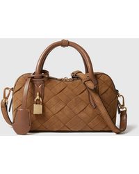 Stella McCartney - Ryder Woven Suede-Effect Crossbody Bag - Lyst
