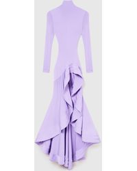 Stella McCartney - Crepe Jersey Frill Cocktail Dress - Lyst
