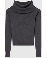 Stella McCartney - Off-shoulder Long-sleeve Jumper - Lyst