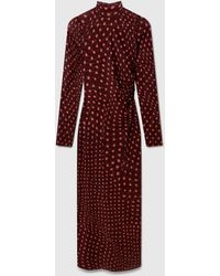 Stella McCartney - Polka Dot Mesh Long Dress - Lyst