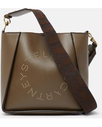 Stella McCartney - Logo Crossbody Bag, , Chocolate - Lyst