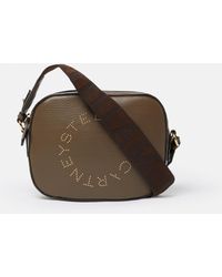 Stella McCartney - Logo Crossbody Camera Bag, , Chocolate - Lyst