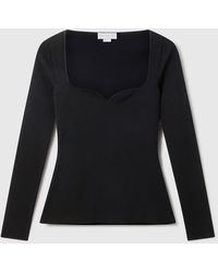 Stella McCartney - Compact Knit Long Sleeve Top - Lyst