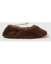 Stella McCartney - Mink Ankle Chain Ballerina Flats - Lyst