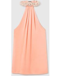 Stella McCartney - Bead-Embellished Twisted Mini Dress - Lyst