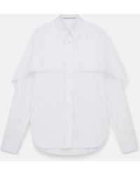 Stella McCartney - Cape Layer Long Sleeve Shirt, , Pure - Lyst