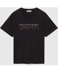 Stella McCartney - Embroidered Stella Logo T-Shirt - Lyst