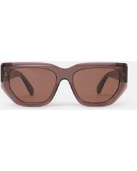 Stella McCartney - Logo Cat‐Eye Sunglasses, One Size - Lyst