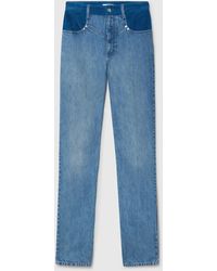 Stella McCartney - Corduroy Panel Slim-leg Jeans - Lyst