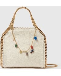 Stella McCartney - Falabella Charm-embellished Mini Tote Bag - Lyst