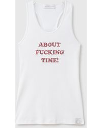 Stella McCartney - About Fucking Time! Tank Top - Lyst