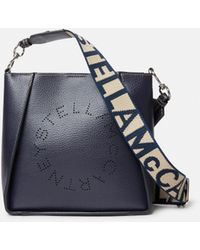 Stella McCartney - Logo Grainy Alter Mat Shoulder Bag - Lyst