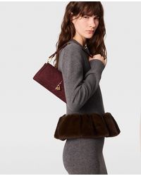 Stella McCartney - Mink Trim Crewneck Sweater - Lyst
