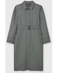 Stella McCartney - Oversized Check Belted Trench Coat - Lyst