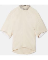 Stella McCartney - Falabella Crystal Chain Collar Top - Lyst