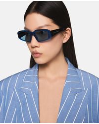 Stella McCartney - Abstract Rectangle Sunglasses - Lyst