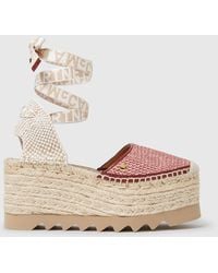 Stella McCartney - Gaia Raffia Espadrilles - Lyst