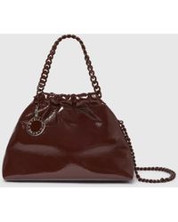Stella McCartney - Falabella Patent Drawstring Crossbody Bag - Lyst