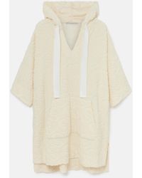Stella McCartney - Toweling Hooded Mini Dress - Lyst