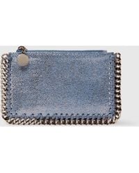 Stella McCartney - Falabella Iridescent Zip Card Holder - Lyst