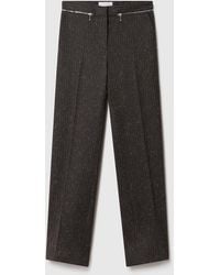 Stella McCartney - Zip-Detail Straight-Leg Trousers - Lyst