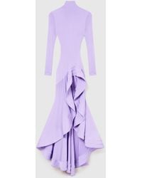Stella McCartney - Crepe Jersey Frill Cocktail Dress - Lyst