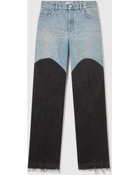 Stella McCartney - Patchwork Panel Denim Jeans - Lyst