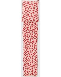 Stella McCartney - Raspberry Print Mesh Maxi Dress - Lyst