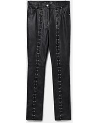 Stella McCartney - High-rise Straight-leg Whipstitched Alter Mat Trousers - Lyst