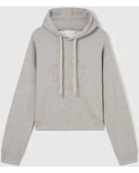 Stella McCartney - Logo-Embroidered Cropped Hoodie - Lyst