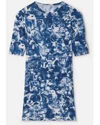 Stella McCartney - Animal Forest Print Mini Dress - Lyst