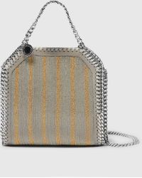 Stella McCartney - Limited-edition Falabella Metallic Chain-embroidered Tiny Tote Bag - Lyst