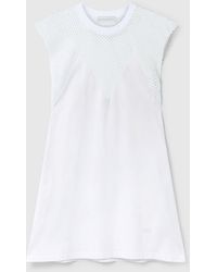 Stella McCartney - Net Panel A-Line Mini Dress - Lyst