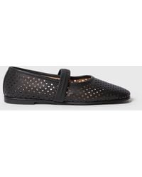 Stella McCartney - Ryder Perforated Ballet Flats - Lyst