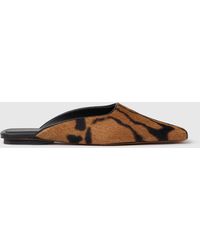 Stella McCartney - Square-toe Ocelot Backless Mules - Lyst