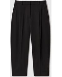Stella McCartney - Pleated High-Rise Wool Pants - Lyst
