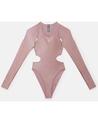 Stella McCartney - Truepurpose Cut-out Training Leotard - Lyst