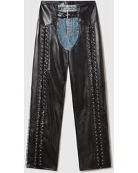 Stella McCartney - Lace-Up Vegan Chap Jeans - Lyst
