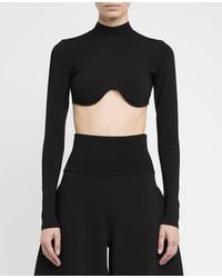 Stella McCartney - Miracle Long-sleeve Compact-knit Top - Lyst