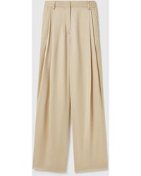 Stella McCartney - Textured Lightweight Straight Trousers - Lyst