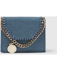 Stella McCartney - Falabella Trifold Wallet With Chain - Lyst