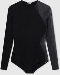 Stella McCartney - Miracle Long-Sleeve Compact-Knit Bodysuit - Lyst