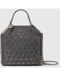 Stella McCartney - Falabella Crystal Stud Tiny Tote Bag - Lyst