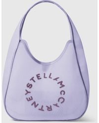 Stella McCartney - Logo Mesh Large Hobo Bag - Lyst