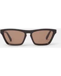 Stella McCartney - Rectangular Cat-Eye Sunglasses, One Size - Lyst