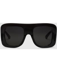 Stella McCartney - Chunky Straight-edge Sunglasses - Lyst